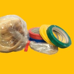 Nastrino per chiusura sacchetti in plastica